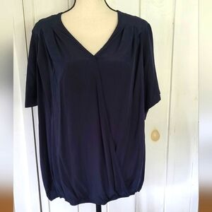 Bloomchic Crossover Snap Button Blousant Top